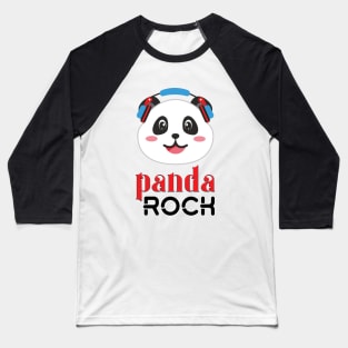 Panda Rock Baseball T-Shirt